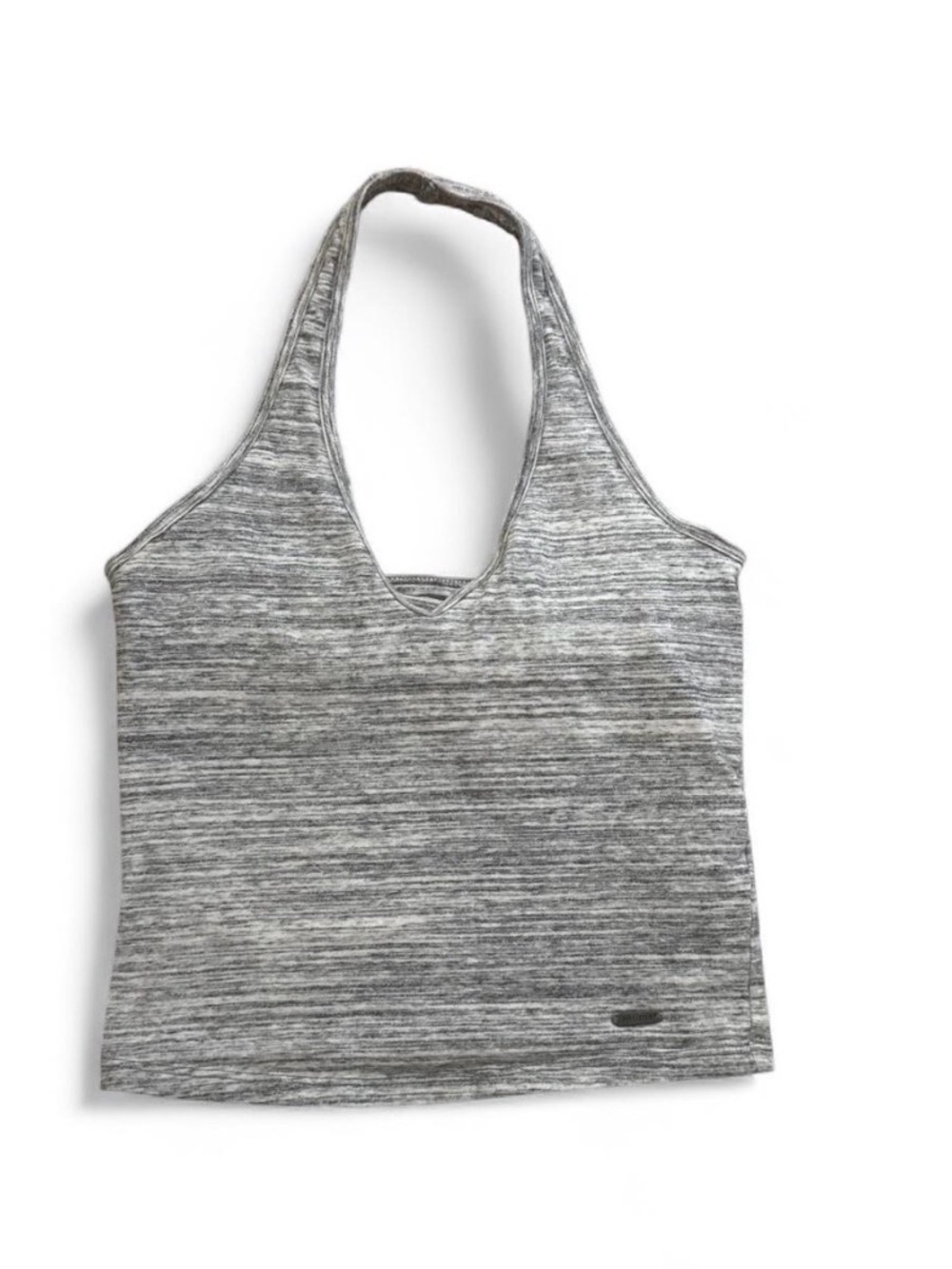 Hollister Grey Heather halter neck crop Slim Tank Size XS